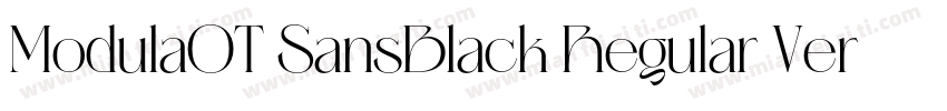 ModulaOT SansBlack Regular Version字体转换